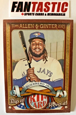 2023 Topps Allen & Ginter Vladimir Guerrero Jr. /199 RIP CARD (Ripped) RC-VGJ - Image 1 of 2