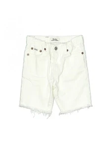 NWT Polo Ralph Lauren Boys' White Denim Shorts 5 pfe0822 - Picture 1 of 2