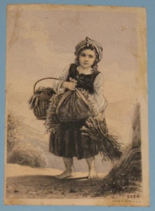 VINTAGE ADVERTISING BUFFALO NY VICTORIAN TRADE CARD JAMES' VEGETABLE PILLS COUGH - Picture 1 of 2