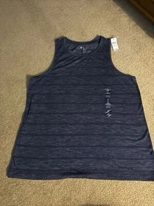 NWT GAP Dark Blue Striped Sleeveless Top Women Size L - Picture 1 of 8