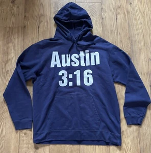WWE Authentic Stone Cold Steve Austin Hoodie Blau - Größe XL - Bild 1 von 10
