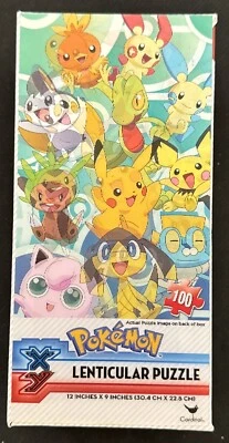 Cardinal Pokémon X Y 100 Piece Lenticular Puzzle 2015 #53289 12x9 Inches New - Image 1 of 4