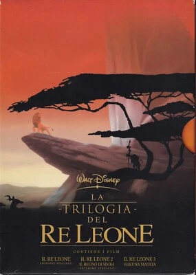 LA TRILOGIA DEL RE LEONE Cofanetto BOX 3 Dvd :: COME NUOVO :: 1^ Ed. WALT DISNEY - Immagine 1 di 4