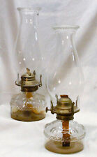 Vintage Glass Oil Lamps Eagle set of Two (2) -  FREE SHIPPING