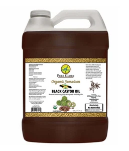 Organic Jamaican Black Castor Oil 100% Real Pure Wholesale Bulk (PURE GLORY) - Picture 1 of 17