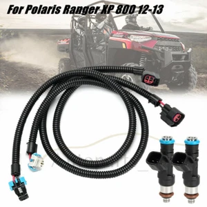 Set Fuel Injectors w/ Harness Fit For Polaris Ranger XP 800 Ranger 800 2011-2014 - Picture 1 of 21