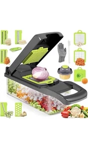 TRITATUTTO TRITA VERDURE CIPOLLA FRUTTA MANUALE CON LAME IN ACCIAIO TRITAVERDURE - Foto 1 di 6