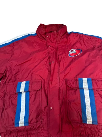 Colorado Avalanche Vintage Jacket size 2XL 90's Hockey jacket NHL Cover