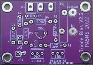 Triode Bias board MK-II V2.2 complete KIT for 8877 / GS31b / GS35b + others - Zdjęcie 1 z 5