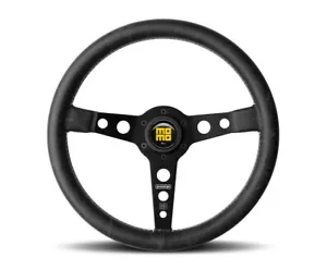 MOMO PRH35BK2B for Prototip Heritage Steering Wheel 350 Mm-Black Leather/White - Picture 1 of 3