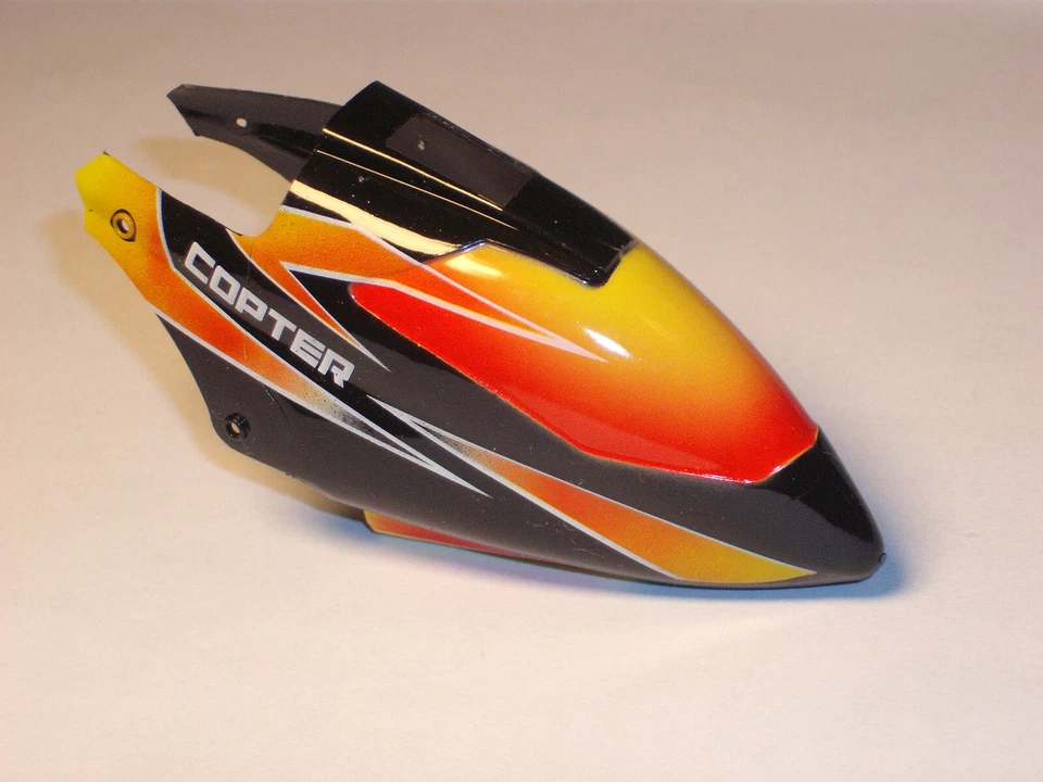  Ersatzteil für WL-Toys V911-Heli: Haube in Schwarz/Rot/Gold - Bild 1 von 1