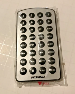SYLVANIA SDVD7040B Remote Control New in Original Plastic - Image 1 of 4