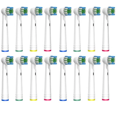 16 Aufsteckbürsten Ersatzbürsten kompatibel für Oral B Zahnbürsten Aufsätze