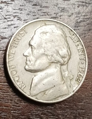 UNIQUE 1962 US  Nickel, LETTER P STRIKE ERROR & DDO,DDR No Mint Mark - Image 1 of 4