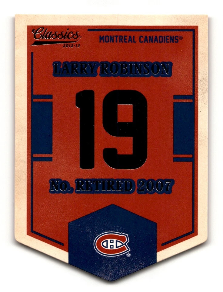 Larry Robinson 2012-13 Panini Classics Signatures Banner Numbers #EN44 Montreal - Image 1 of 2