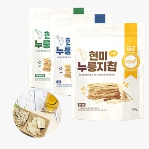 [3ea SET] Brown Rice Nurungji Chip Sprout barley Seaweed korean healthy snack - Picture 1 of 11