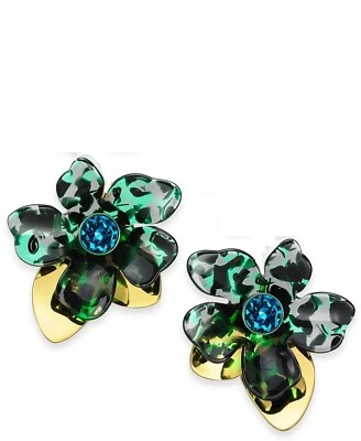 "Kate Spade New York tono dorado pavé declaración grande 3"" nuevo con etiquetas oro Lucite Swarovski" Foto 1 de 2