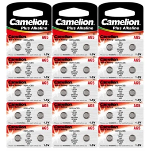 3x 10-PACK Camelion Watch Battery AG5 1.5V Camera, Calculator, Key Fob - Picture 1 of 2
