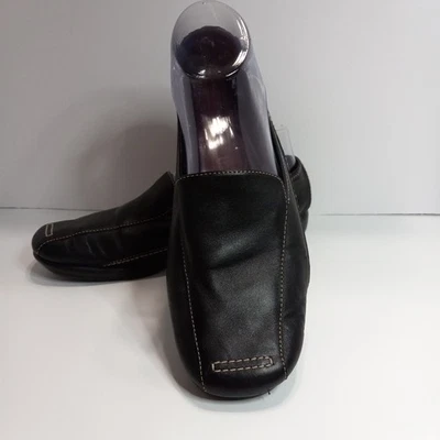 Aerosoles Shoes Womens 8.5B 2 Tokyo Casual Loafers Comfort Black Leather Slip On - Image 1 of 4