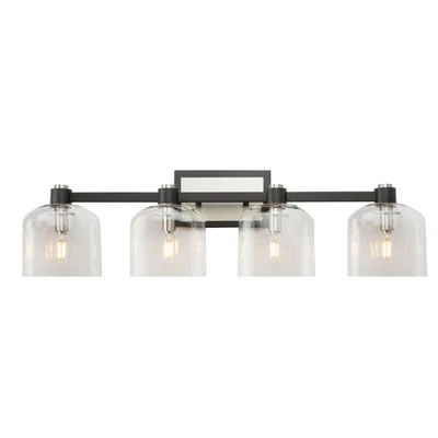 Artcraft Lighting AC11694 Lyndon 4 Light 32"W Vanity Light - Black - Image 1 of 4