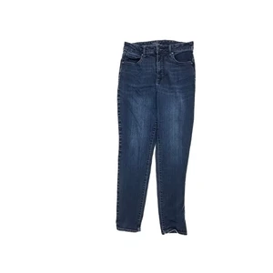 Time and Tru High Rise Skinny Women's size 12 Dark Wash Blue Denim jeans - Picture 1 of 4