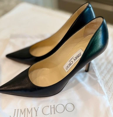 Auténtica bomba Jimmy Choo AGNES punta en cuero negro talla 36 excelente estado Foto 1 de 4