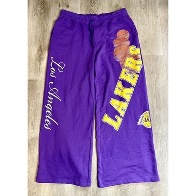 NBA Los Angeles Lakers Sweatpants XXL Purple Basketball Graphic Lounge Pants - Image 1 of 4