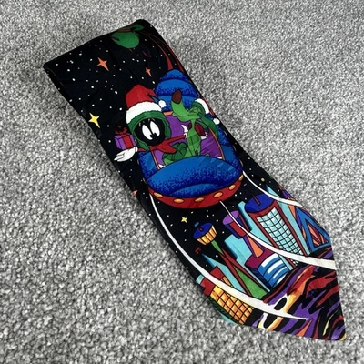 Corbata de colección 1993 Warner Bros Marvin The Martian Mania personaje de Looney Toons Foto 1 de 4