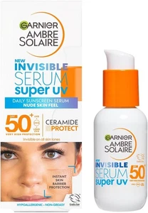Garnier Ambre Solaire SPF 50+ Super UV Invisible Serum 30 ml (Pack of 1) - Picture 1 of 8