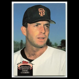 Craig Colbert Rookie #891 1992 Topps Stadium Club San Francisco Giants Baseball - Picture 1 of 3