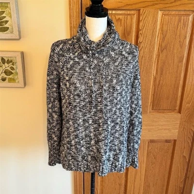 Suéter de cuello de capucha para mujer Chaps talla L multicolor manga larga Foto 1 de 4