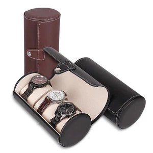 3 Slot Watch Box Travel Case Wrist Roll Jewelry Storage Collector Organizer boxs - Picture 1 of 20