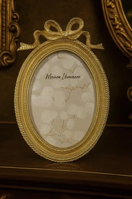 Marco de fotos antiguo dorado barroco estilo vintage con arco Shabby Chic Boho ornamentado Foto 1 de 4