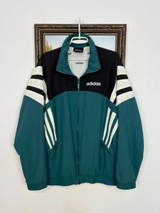 Vintage 90's Adidas Panathinaikos Football Template Jacket Soccer Track Top Sz L - Picture 1 of 16