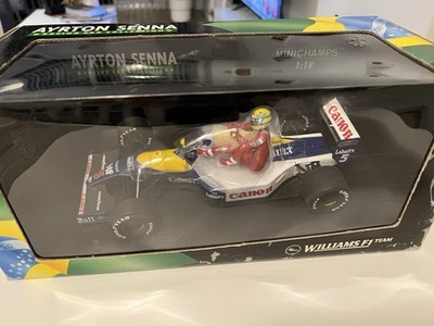 AYRTON SENNA & NIGEL MANSELL TAXI WILLIAMS RENAULT FW14 - MINICHAMPS 1:18 (RARE) - Image 1 of 4