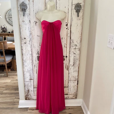Hailey Logan For Adrianna Papell Juniors 7/8 Pink Formal Gown Prom Evening Dress - Image 1 of 4