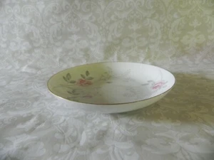 Valmont China Angela Pattern 7 1/2" Soup/Salad Bowl Pink Roses Gold Trim Japan - Picture 1 of 5