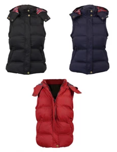 Chaleco calentador de cuerpo acolchado con capucha para mujer Brave Soul 8-16 = ¡LIMPIEZA! - Imagen 1 de 4