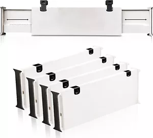 Expandable 4 Pack Drawer Dividers, Drawer Organizer & Storage Organizer/Solution - Picture 1 of 8