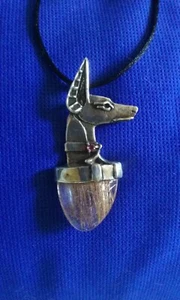 Original Sterling Silver Anubis Egyptian necklace Jewelry by Cindy A. Conter   - Picture 1 of 3
