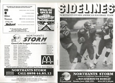 Northants Storm v Bournemouth Bobcat June 16th 1991 American Football Teams UK
