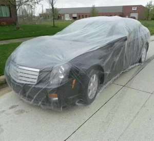 2 piezas Cubierta universal de plástico impermeable a prueba de polvo para automóvil EE. UU. - Imagen 1 de 5