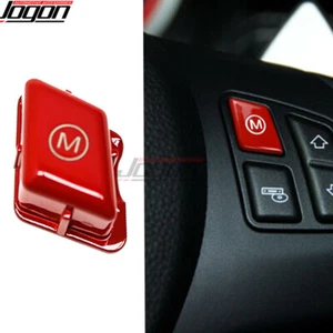 Red Steering Wheel M Mode Button Covers For BMW E90 E92 E93 M3 2007 2008 09-2013 - Picture 1 of 9