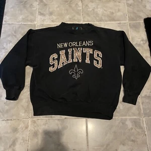 VTG New Orleans Saints 1990’s Football X-Large Pullover Sweater Logo 7 - Picture 1 of 8