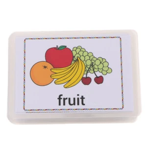 80Pcs Kids Pocket Vocabulary Sight/Picture Word Flash Cards About Food - Picture 1 of 12