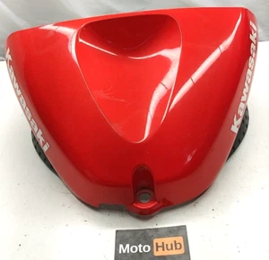 05-06 KAWASAKI NINJA ZX6R 636 OEM TANK FRONT COVER w KNEE PANELS PEARL MAGMA RED - Picture 1 of 6