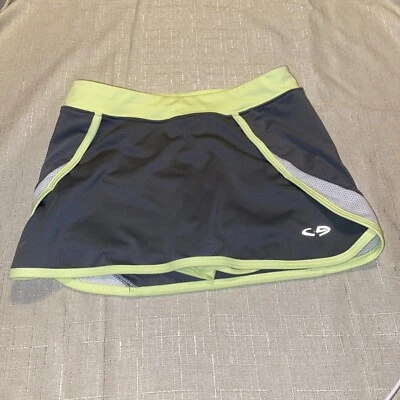Girls Champion Skort Grey With Neon Green Accents  Size 6-6x - Image 1 of 4