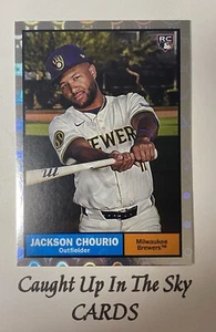 2024 Topps Archives Jackson Chourio RC Target Exclusive Archives Foil SP Brewers - Picture 1 of 2