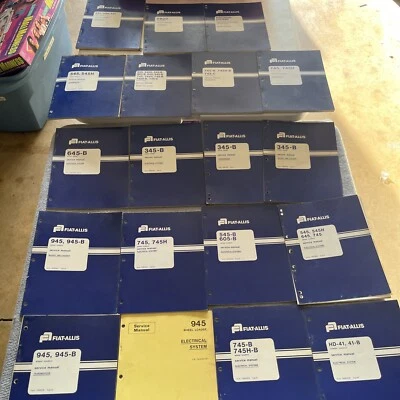 Lote manual de servicio Fiat Allis 345 545 605 745 945 B cargadoras de ruedas  Foto 1 de 4
