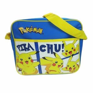 New Official Pokémon Pikachu Boys Kids Satchel School Shoulder Bag Fast Postage